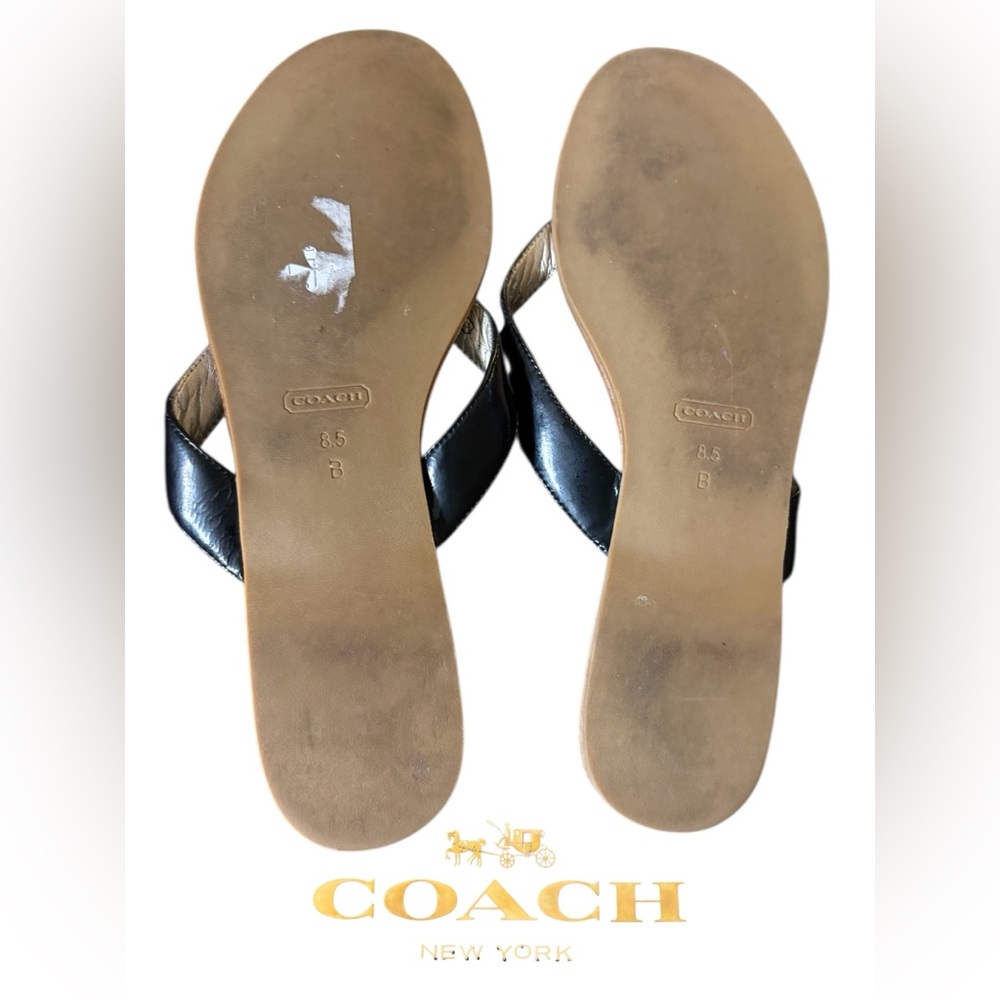 Coach Black and Tan Women's Sandals - Picture 5 of 5